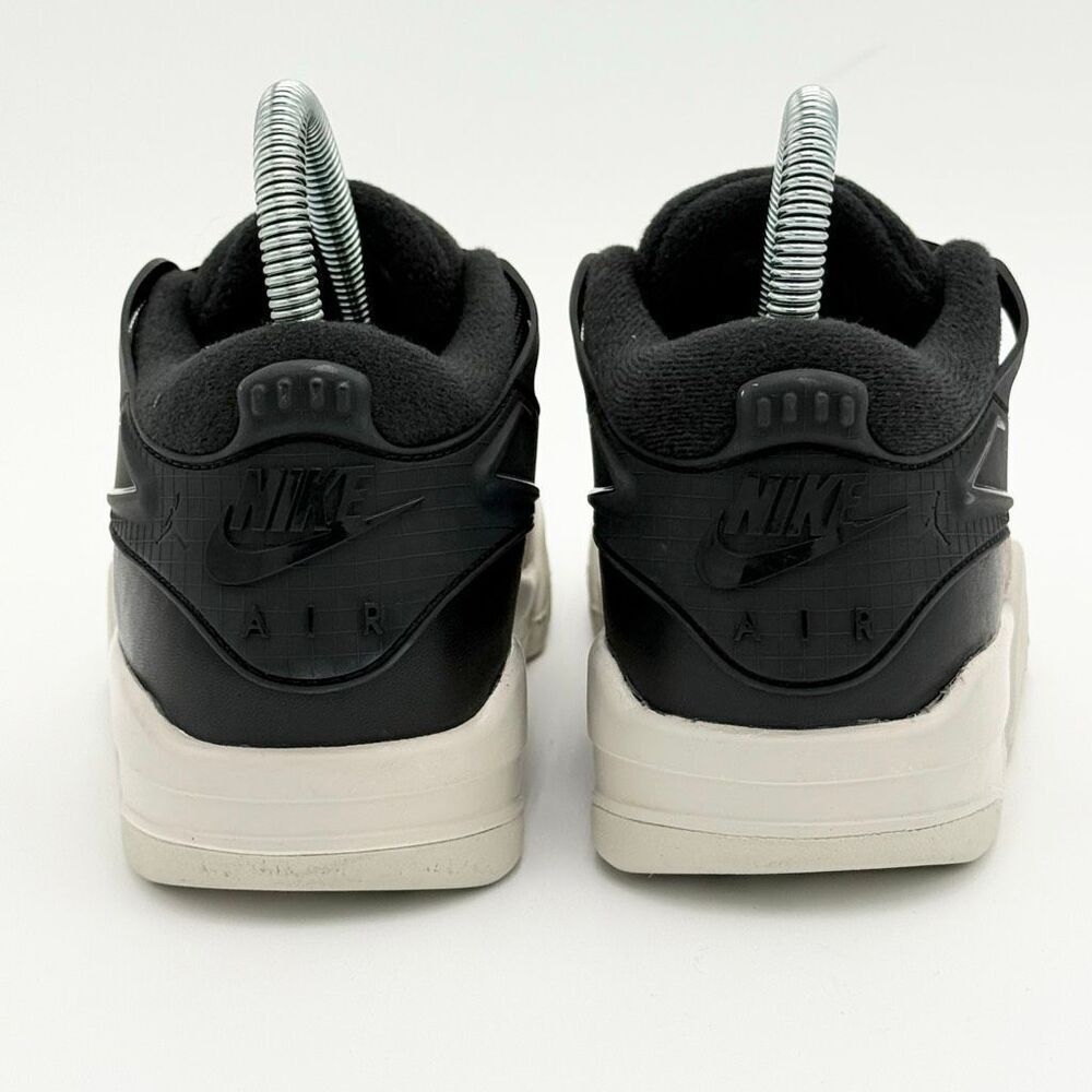 Nike Air Jordan 4 RM Black Light Bone Suede Low Lace Up Big Kids Sneakers Athlet - Picture 5 of 13